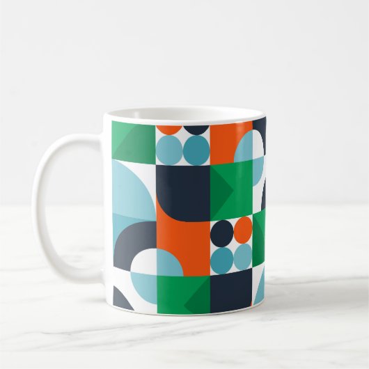 abstracte achtergrond koffiemok (Links)