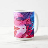 Abstracte achtergrond koffiemok (Voorkant rechts)