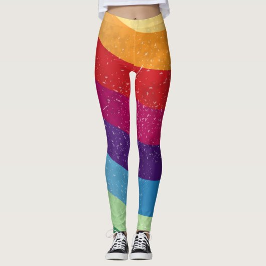 Abstracte achtergrond leggings (Voorkant)