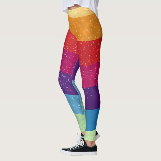 Abstracte achtergrond leggings (Links)