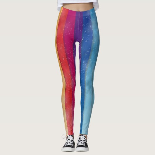 Abstracte achtergrond leggings (Voorkant)