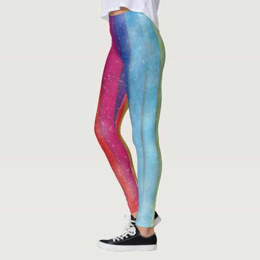 Abstracte achtergrond leggings (Links)