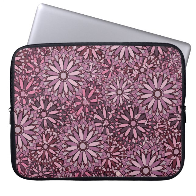  abstracte achtergrond. Mandala stijl. naadloos Laptop Sleeve (Voorkant)