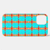 abstracte achtergrond | meerkleurig gingham-patroo Case-Mate iPhone case (Achterkant (horizontaal))