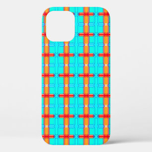 abstracte achtergrond meerkleurig gingham-patroo Case-Mate iPhone case