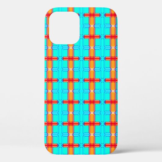 abstracte achtergrond | meerkleurig gingham-patroo Case-Mate iPhone case (Achterkant)