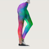 Abstracte achtergrond Meerkleurige Waterverf Leggings (Rechts)