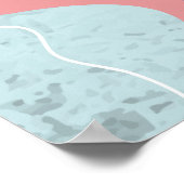 Abstracte achtergrond met bloemen poster (Hoek)