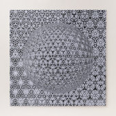 abstracte achtergrond met bol legpuzzel (Horizontaal)
