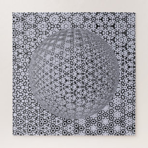 abstracte achtergrond met bol legpuzzel