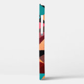 Abstracte achtergrond met driehoeken en kleurrijke Case-Mate iPhone case (Achterkant / Links)