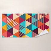 Abstracte achtergrond met driehoekvormen. Modern g Badhanddoek (Badhanddoek)