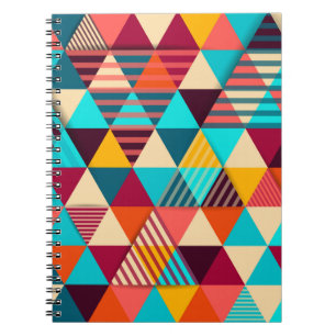 Abstracte achtergrond met driehoekvormen. Modern g Notitieboek