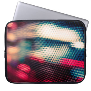 abstracte achtergrond met dubbelgedefocuseerde lic laptop sleeve