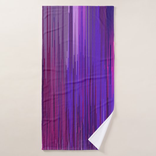 Abstracte achtergrond met dunne paarse verticale l badhanddoek (Badhanddoek)