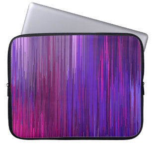 Abstracte achtergrond met dunne paarse verticale l laptop sleeve