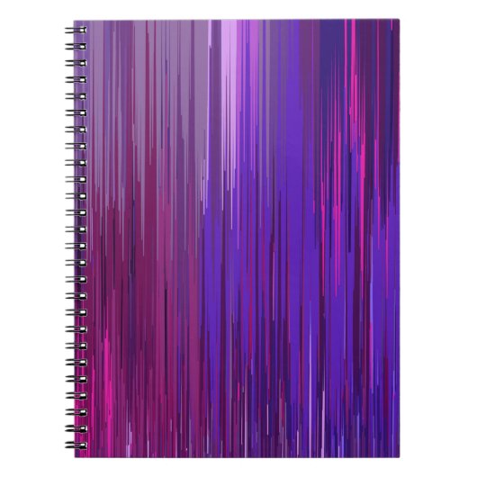 Abstracte achtergrond met dunne paarse verticale l notitieboek (Voorkant)