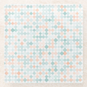 Abstracte achtergrond met gemengde kleine vlekken glazen onderzetter