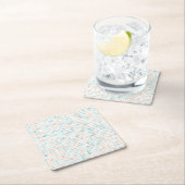 Abstracte achtergrond met gemengde kleine vlekken kartonnen onderzetters (Insitu)