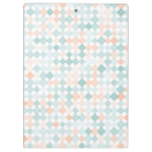 Abstracte achtergrond met gemengde kleine vlekken klembord (Achterkant)