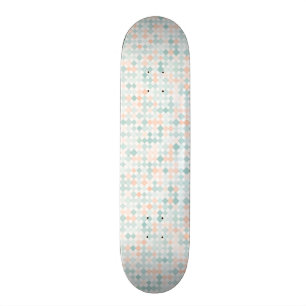 Abstracte achtergrond met gemengde kleine vlekken persoonlijk skateboard