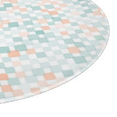 Abstracte achtergrond met gemengde kleine vlekken snijplank (Hoek)