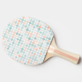 Abstracte achtergrond met gemengde kleine vlekken tafeltennisbatje (Zijkant)
