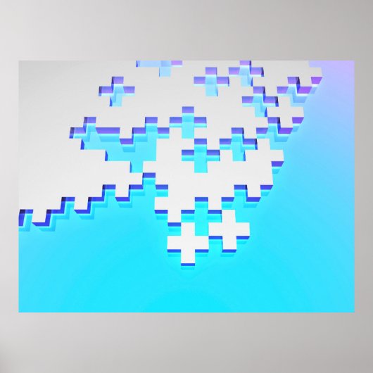 Abstracte achtergrond met grijze puzzel met plusse poster (Voorkant)