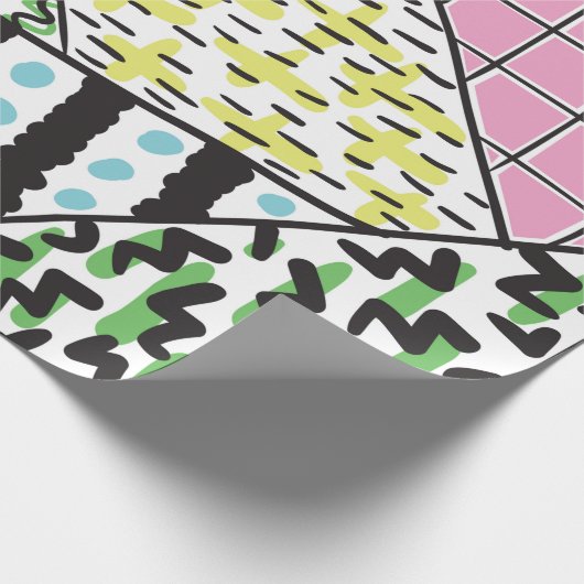 Abstracte achtergrond met handtekening 3 cadeaupapier (Hoek)