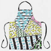 Abstracte achtergrond met handtekening 3 schort (Voorkant)