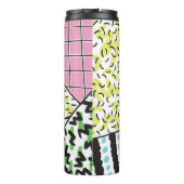 Abstracte achtergrond met handtekening 3 thermosbeker (Achterkant)