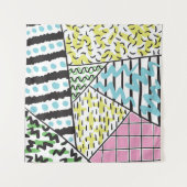 Abstracte achtergrond met handtekening 3 wandkleed (Voorkant (horizontaal))
