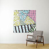 Abstracte achtergrond met handtekening 3 wandkleed (In situ)