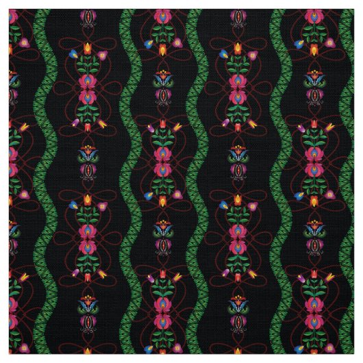 Abstracte achtergrond met Hongaarse folklore patte Stof (Swatch)