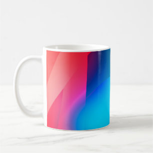 Abstracte achtergrond met kleurrijke gradiënt. Vib Koffiemok