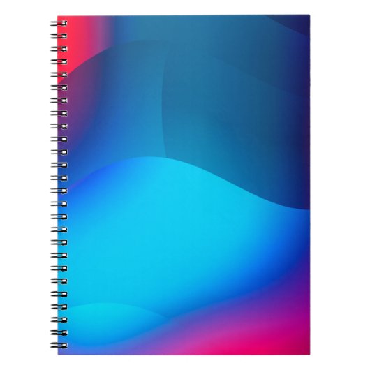 Abstracte achtergrond met kleurrijke gradiënt. Vib Notitieboek (Voorkant)