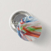 Abstracte achtergrond met kleurrijke kristallen ronde button 3,2 cm (Voorkant /achterkant)