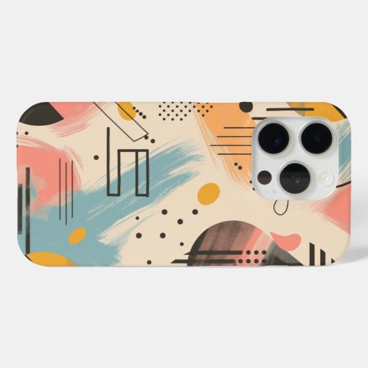 Abstracte achtergrond met lineaire patronen Case-Mate iPhone case (Achterkant (horizontaal))