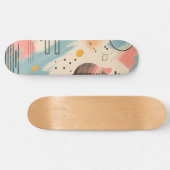 Abstracte achtergrond met lineaire patronen persoonlijk skateboard (Horizontaal)
