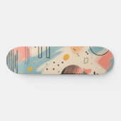 Abstracte achtergrond met lineaire patronen persoonlijk skateboard (Horizontaal)