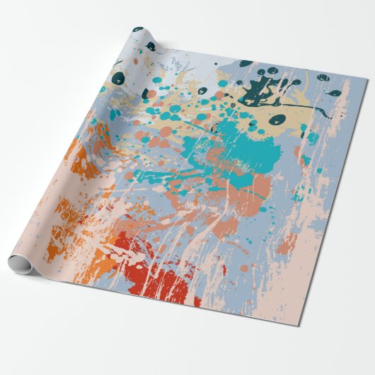 Abstracte  achtergrond met meerkleurige pai cadeaupapier (Uitgerold)