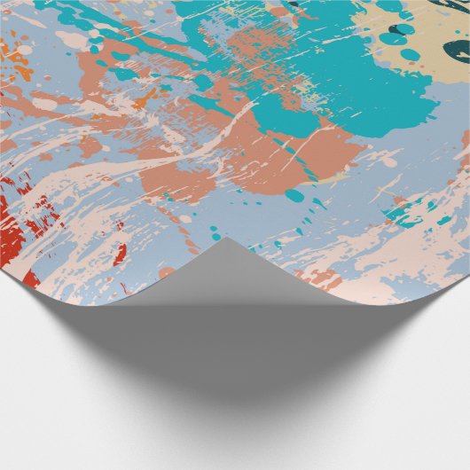 Abstracte  achtergrond met meerkleurige pai cadeaupapier (Hoek)