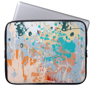 Abstracte  achtergrond met meerkleurige pai laptop sleeve