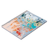 Abstracte  achtergrond met meerkleurige pai notitieboek (Linkerzijde)