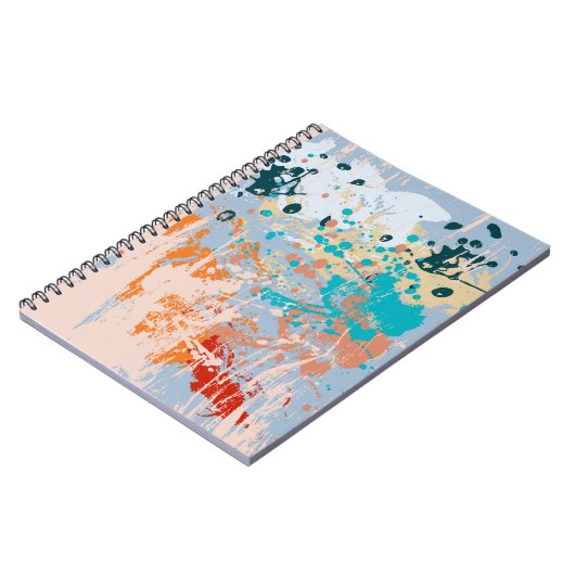 Abstracte  achtergrond met meerkleurige pai notitieboek (Linkerzijde)