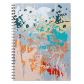 Abstracte  achtergrond met meerkleurige pai notitieboek (Voorkant)