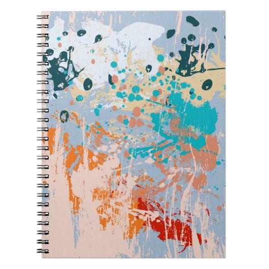 Abstracte  achtergrond met meerkleurige pai notitieboek (Voorkant)