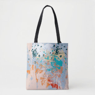 Abstracte  achtergrond met meerkleurige pai tote bag