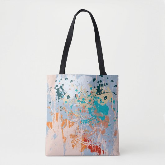Abstracte  achtergrond met meerkleurige pai tote bag (Voorkant)