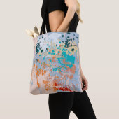 Abstracte  achtergrond met meerkleurige pai tote bag (Dichtbij)